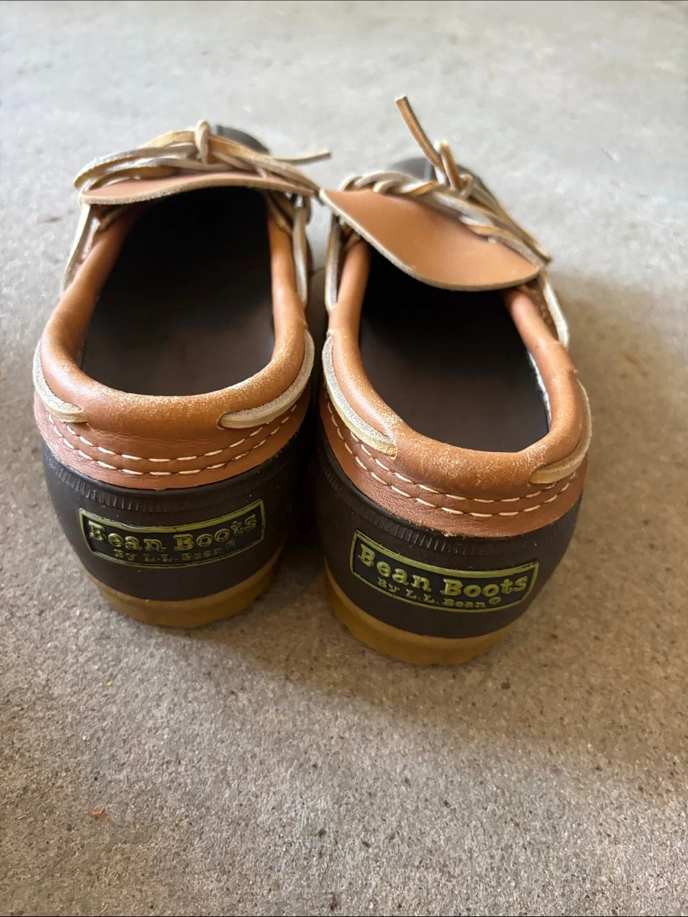 L.L. Bean Brown and Tan Duck Boots